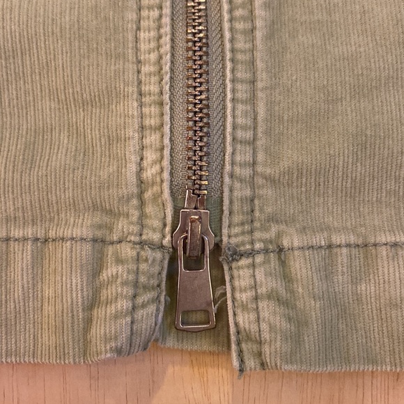 Free People We The Free I Want It All Light Green Corduroy Midi Skirt SZ26 - Picture 6 of 12